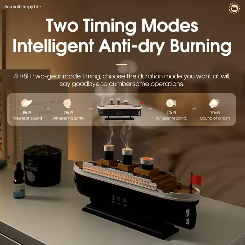 Aesthetic Ship-shaped Humidifier